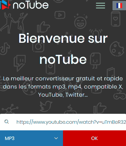 No tube - coller l'URL